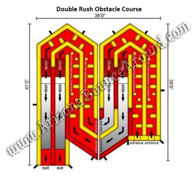 Double Rush Obstacle Course Rental Phoenix Arizona